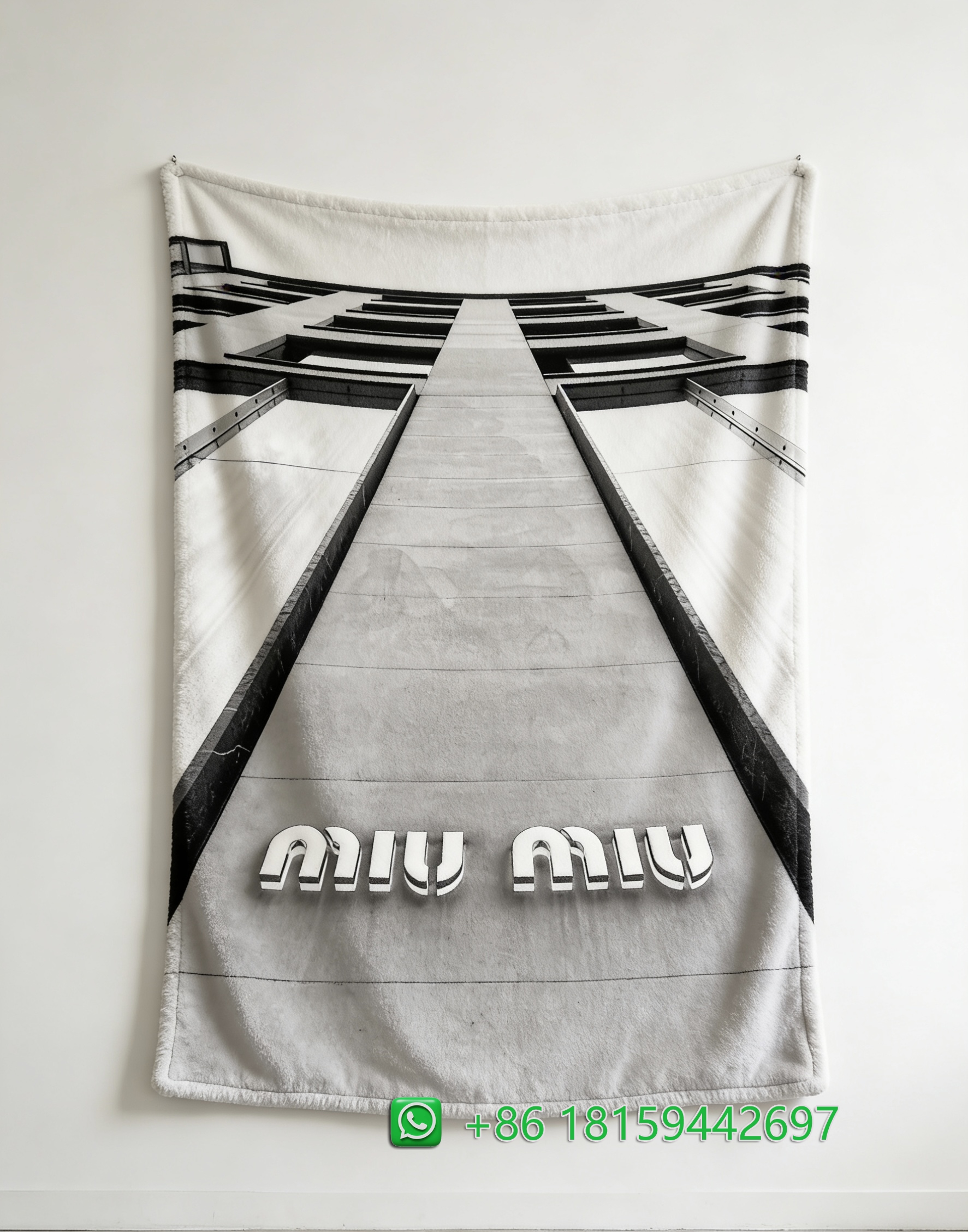Miumiu Throw Blankets